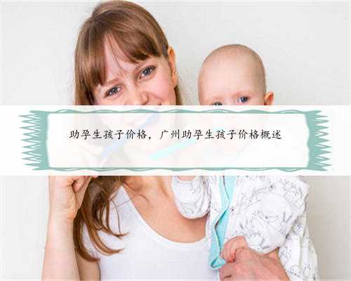 助孕生孩子价格，广州助孕生孩子价格概述