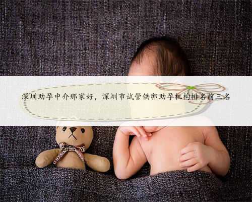 深圳助孕中介那家好，深圳市试管供卵助孕机构排名前三名